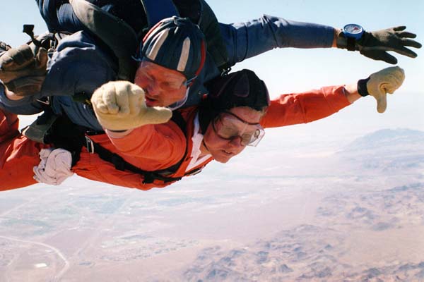 My first jump near Las Vegas, in 1995